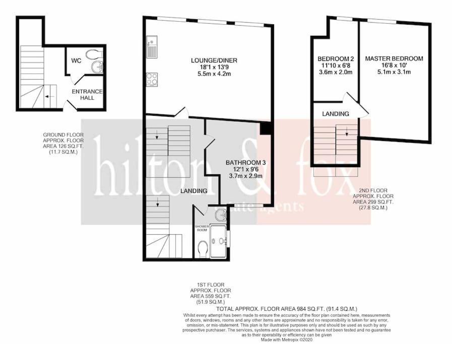 3Br Duplex Penthouse Harrow Centre Leilighet Eksteriør bilde